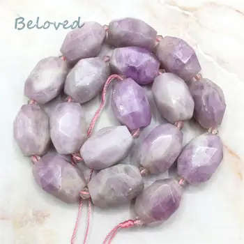 

Faceted Purple Mauve Jades Nugget Loose Beads,Irregular Purple Quartz Gems Stone Jewelry Making Beads, BG18297