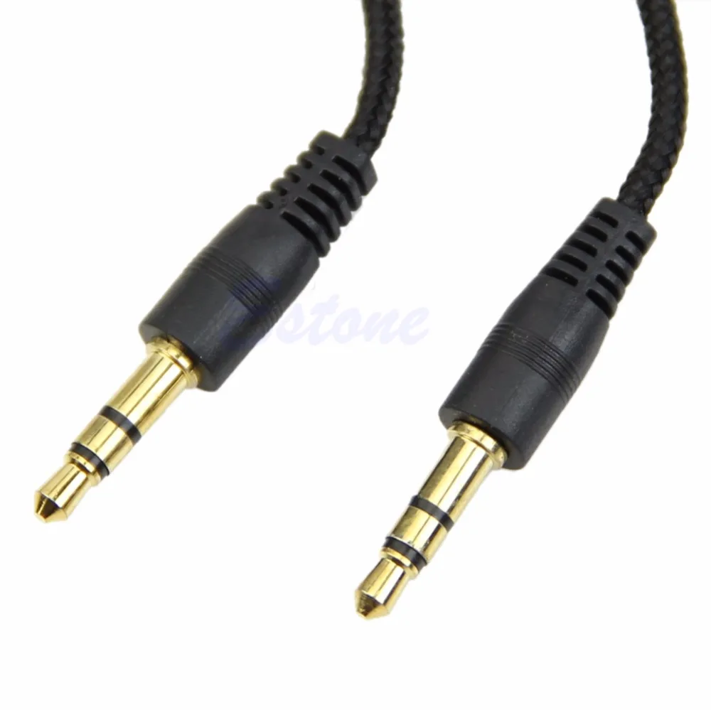 3,5 мм автомобиля AUX вспомогательный Шнур кабель со штыревыми соединителями на обоих концах для подключения внешних устройств к аудио кабель для iPhone iPod MP3 10166
