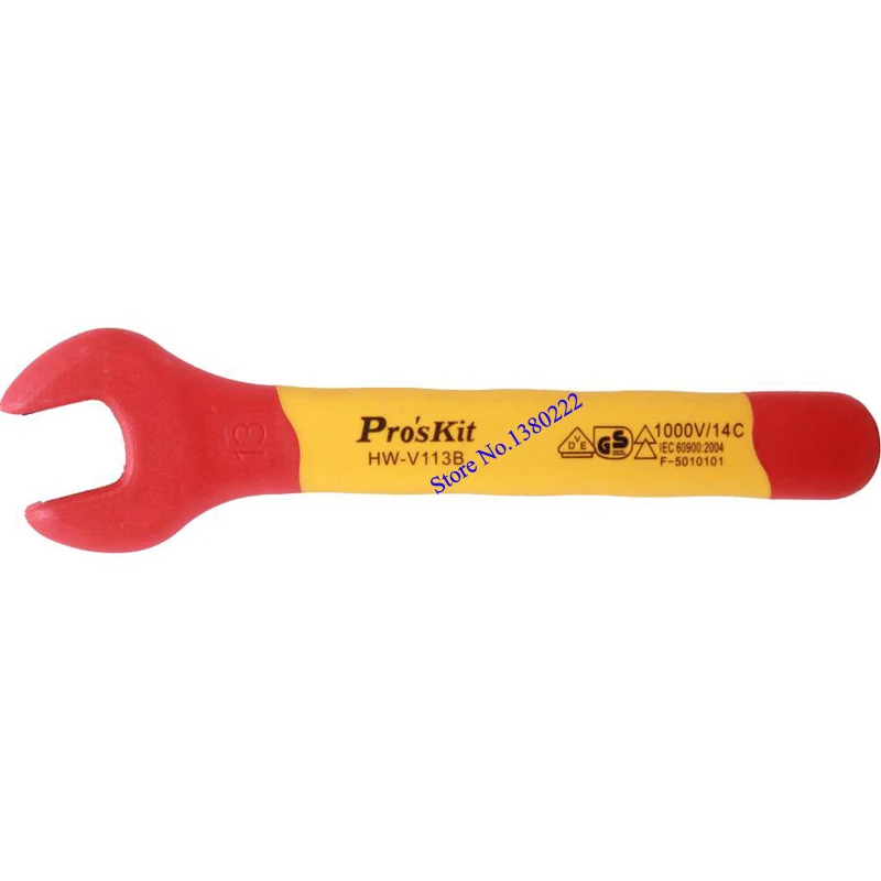

HW-V113B Chrome vanadium steel Open End Wrench 13mm  spanner VDE 1000V Insulated Single Open End Wrench