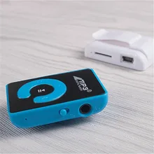 Детский MP3 плеер с зажимом. С поддержкой TF слот для карт. 6 цветов