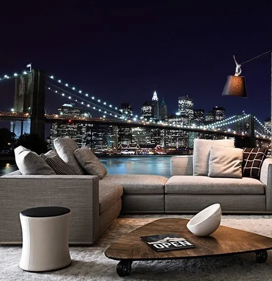 

photo wallpaper KTV bar mural casual personality wallpaper meters hormone British retro wallpaper Bridge 3d mural wallpaper