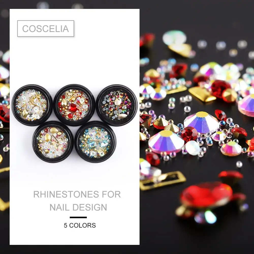 

Nail Sticker Glitter Rainbow Confetti Mix Sequins False Nail Tips Decorations Gems Acrylic Tips Manicure Art Decorations