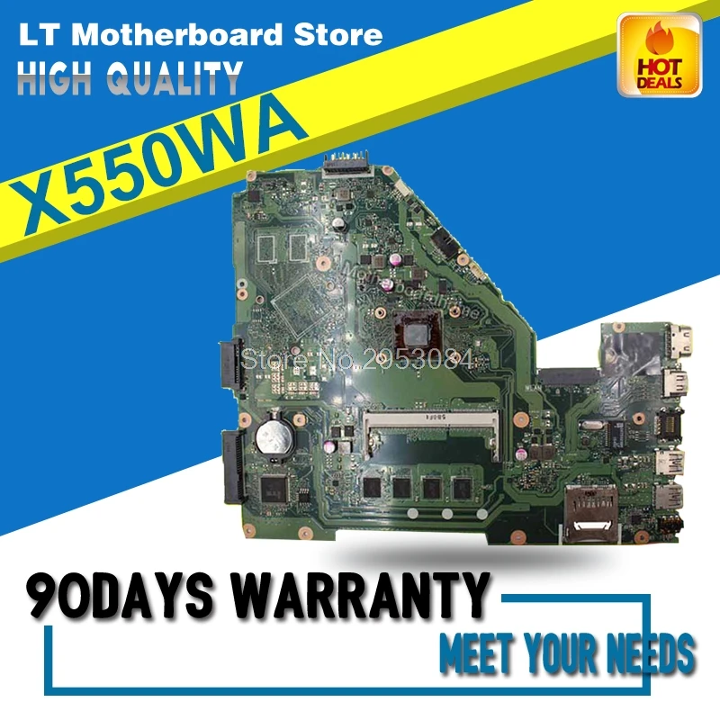 Плата для For Asus X550WA X550WE X550W D552W ноутбук материнской платы с E1-6010 процессор 60NB06Q0MB1610