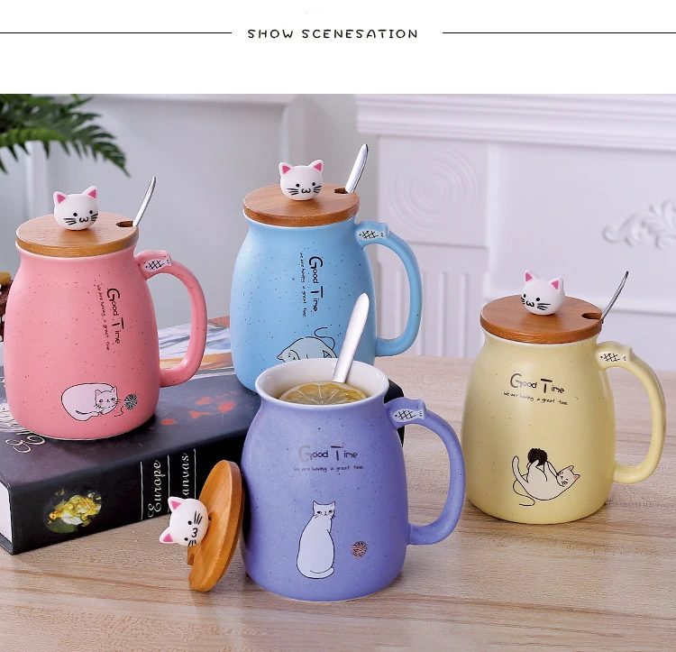 Kawaii Kitty Cat Ceramic Mug - Limited Edition