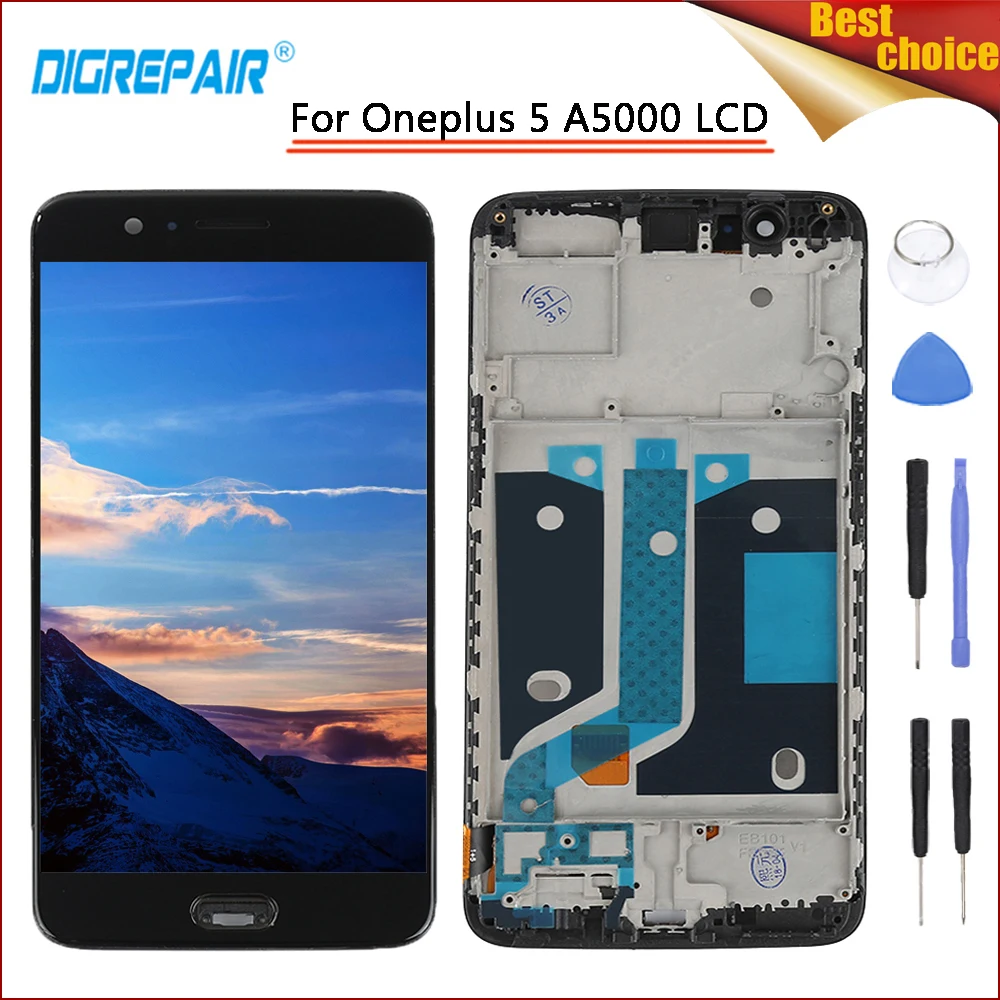 Aliexpress.com : Buy a5000 lcd Black For Oneplus 5 lcd For One plus 5 ...