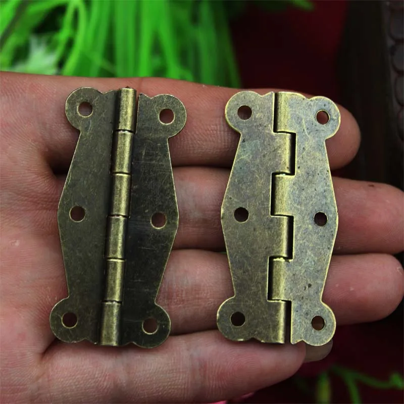 Door Hinges Antique Bronze 6 Door Hinges,5.1cm x 2.4cm