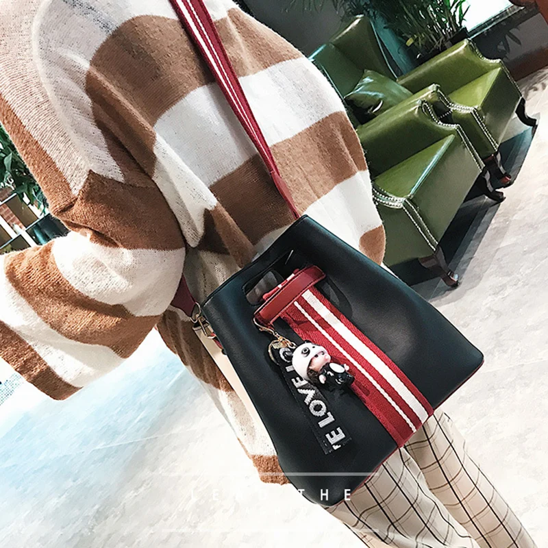 Women Bucket Handbag Female Cartoon Messenger Shoulder Bag Ladies Fashion Crossbody Bags Multiple Matching Styles Tote SS7208 (16)