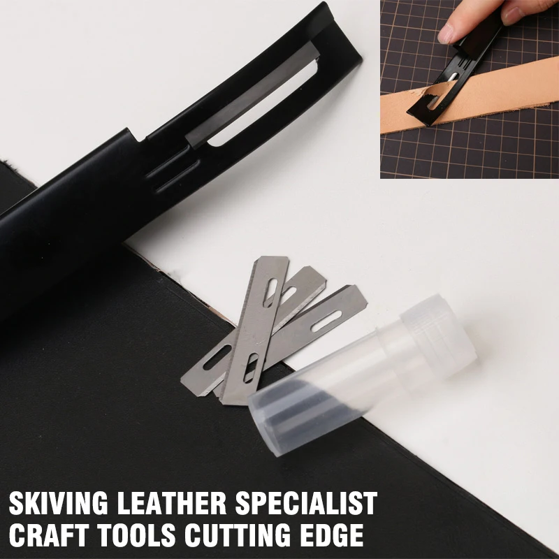 DIY кожаный нож из нержавеющей стали, профессиональный инструмент для рукоделия, режущая кромка для практичных кожаных истонченных ножей