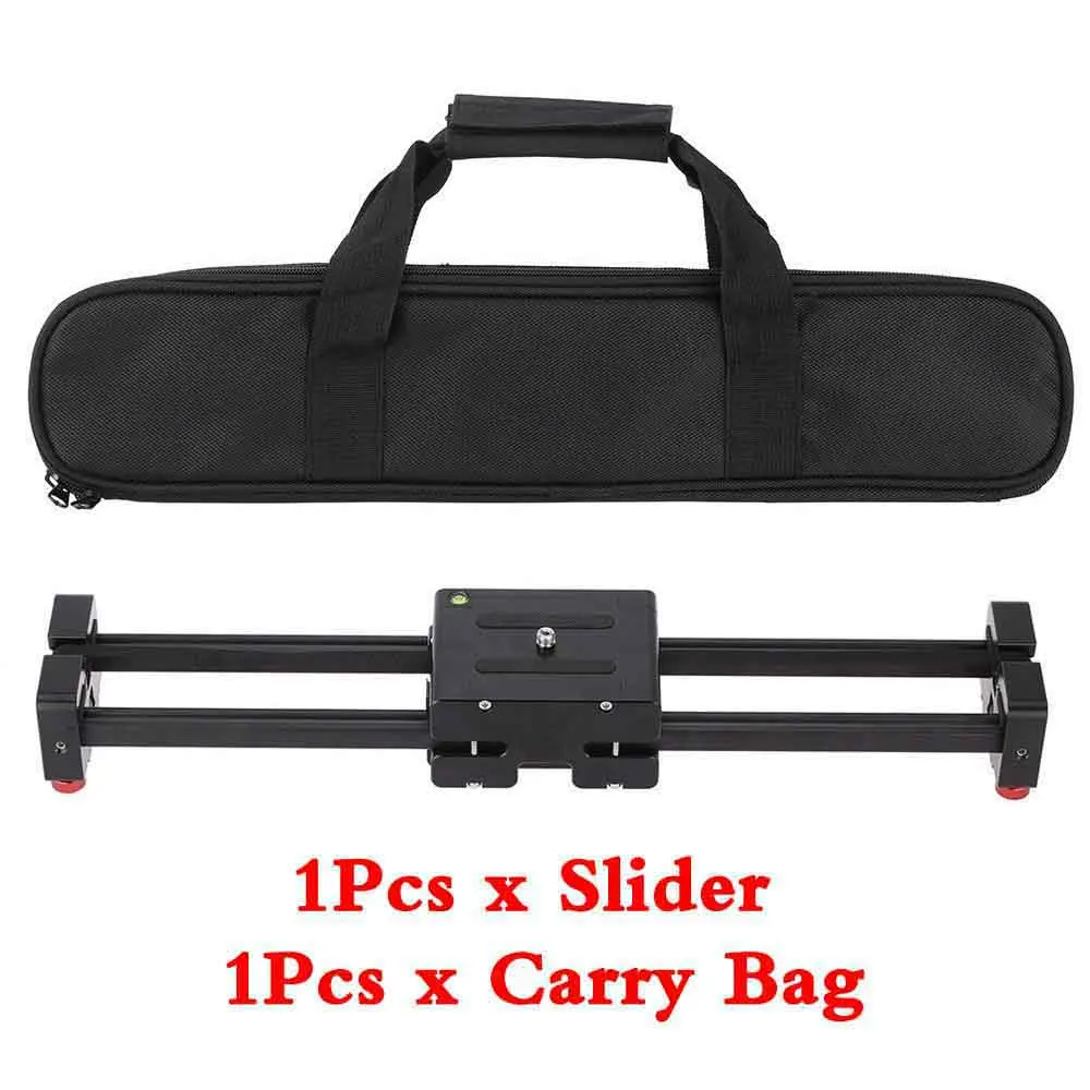 40cm/50cm Camera Video Slider Double Distance Track Dolly Rail System Stabilizer for Canon Nikon Sony DSLR Photography Studio