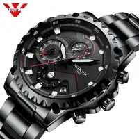 NIBOSI Men's Watch Fashion Quartz Clock Top Brand Luxury Full Steel Men Watches Army Military Sport WristWatch Relogio Masculino