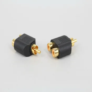 

RCA jack Y Splitter AV Audio Video Plug Adapter 1 Male to 2 Female Converter