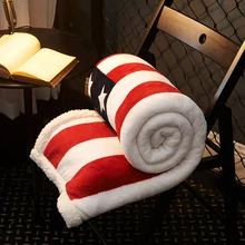 Полиэфирные фланелевые одеяла с изображением флага на кроватях, многоразмерное домашнее украшение, Флисовое одеяло для дивана, теплое и мягкое покрывало/покрывало для кровати