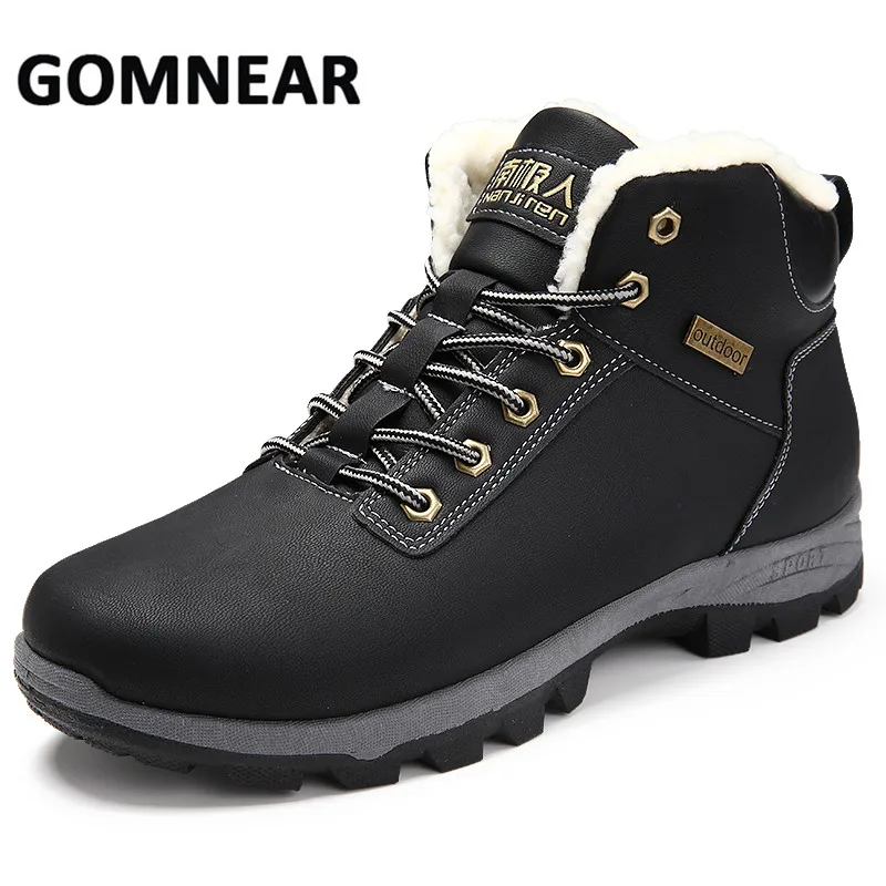 

GOMNEAR Winter Sneakers Trekking Shoes Breathable Hiking Shoes Winter Boots Outventure Tactical Shoes Anti-slip Camping Sneakers