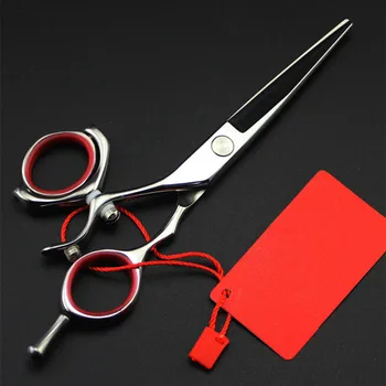 

Top grade Germany 440c Left hand 5.5 inch rotation cut hair scissors clipper scissor barber cutting shears hairdressing scissors