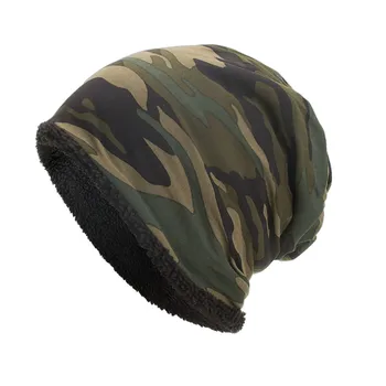 

2020 New Hot Sale Women Men Warm Baggy Camouflage Crochet Winter Wool Ski Beanie Skull Caps Hat For Wholesale