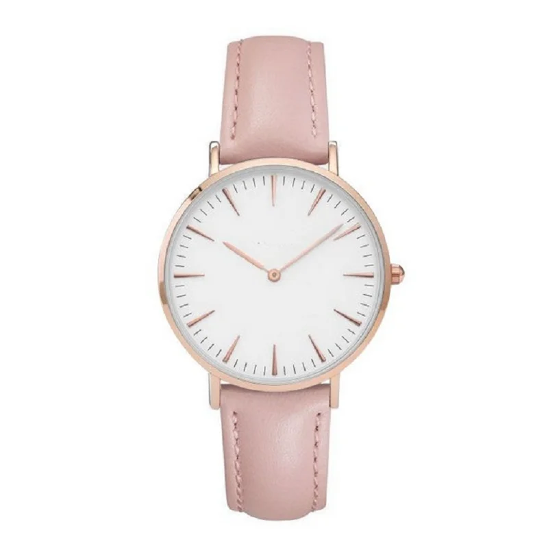 New Fashion Women Men Wristwatch Leather Quartz font b Watch b font Men Women Clock