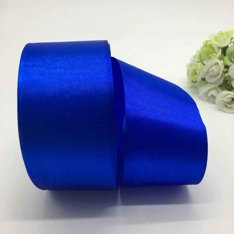 5 ярдов/партия атласная лента 50 мм|sewing supplies|blue satin ribbonsatin ribbon bows |