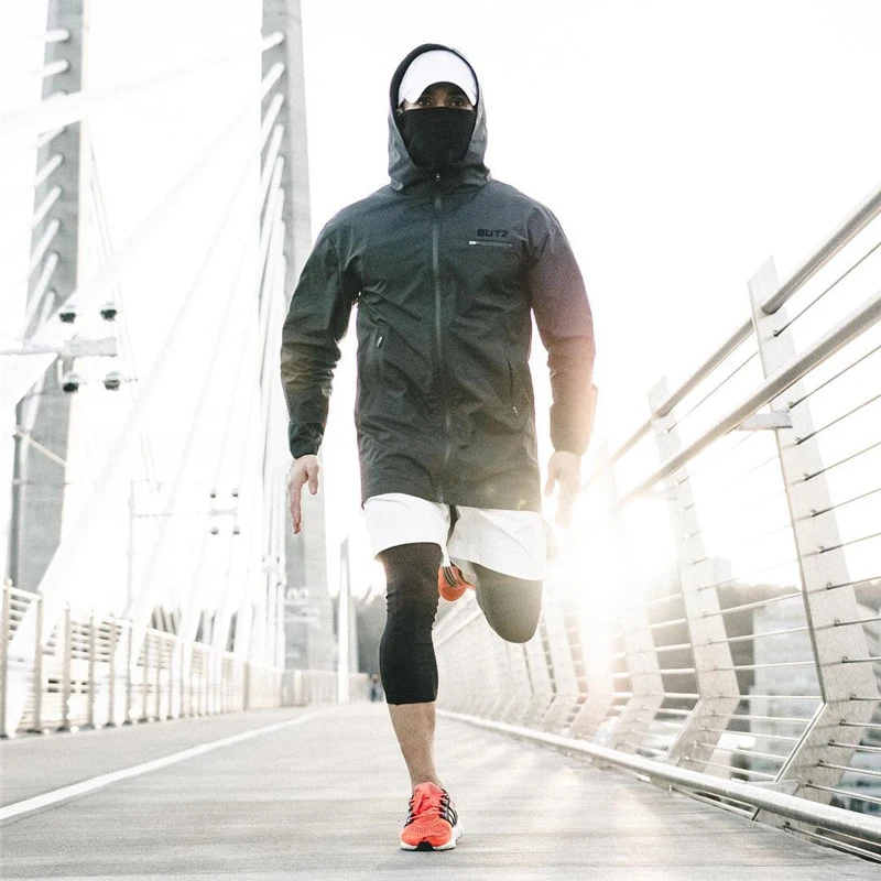 Down Jacket Sport Running Gym Clothes Hooded Sweatshirt  (9)