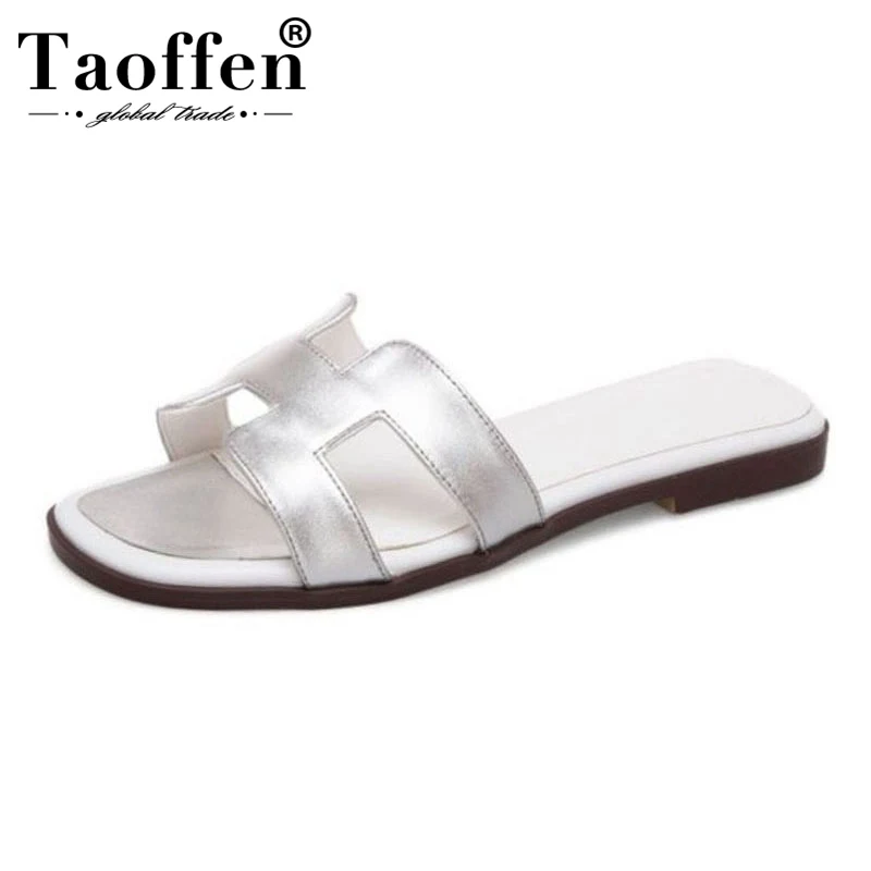 

TAOFFEN Spring New Flats Shoes Women 2019 Casual Daily Club Indoor Flats Shoes Summer Beach Vacation Shoes Party Size 33-43