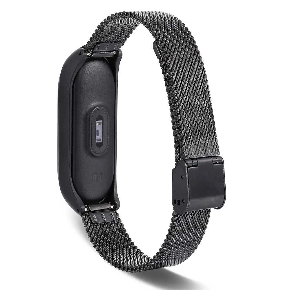 Для Xiaomi Mi band 4 3 металлический ремешок xiaomi band4 браслет из нержавеющей стали