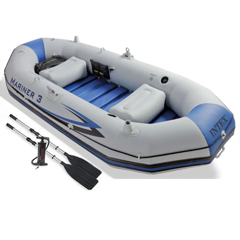 Intex лодка 3 человека надувная Mariner Plsstic напольный Тип Жесткий дрейфующий надувной