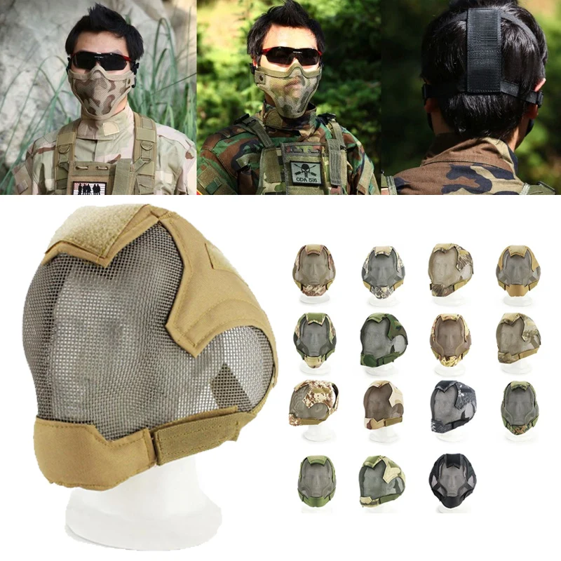 Тактический военная Униформа полный уход за кожей лица маска защиты Пейнтбол Велосипедное оборудование