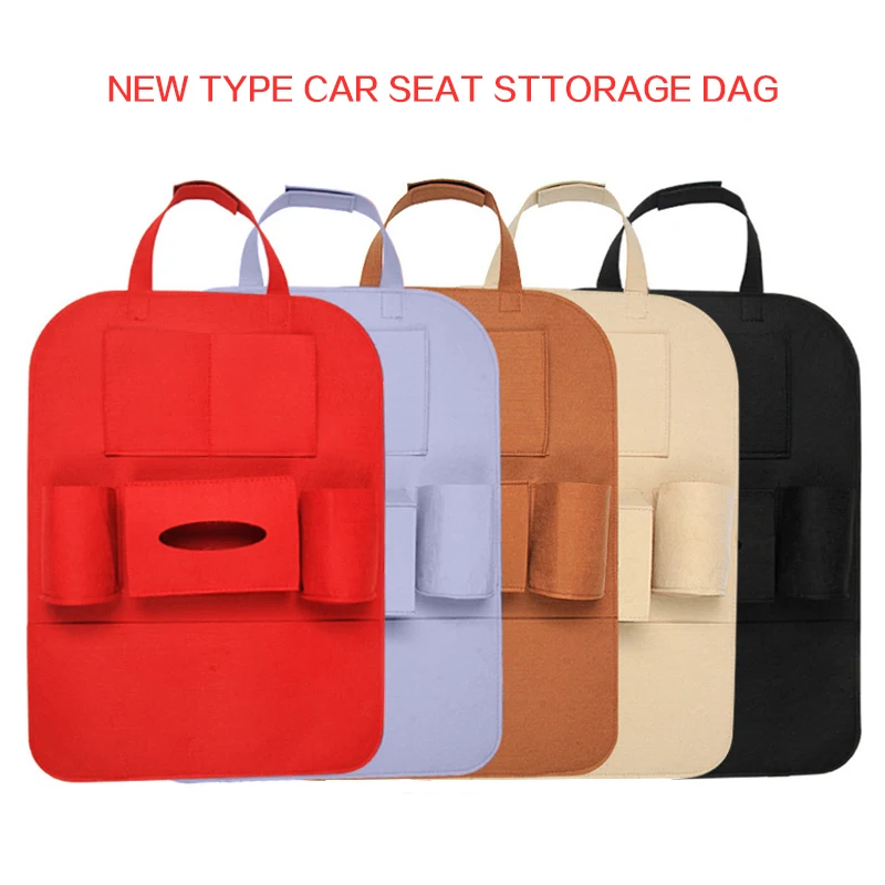 

Car Storage Bag Organizer Universal Box Backseat Holder Pocket Container Stow Tidy Car-styling Protector Auto Accessory For Kid
