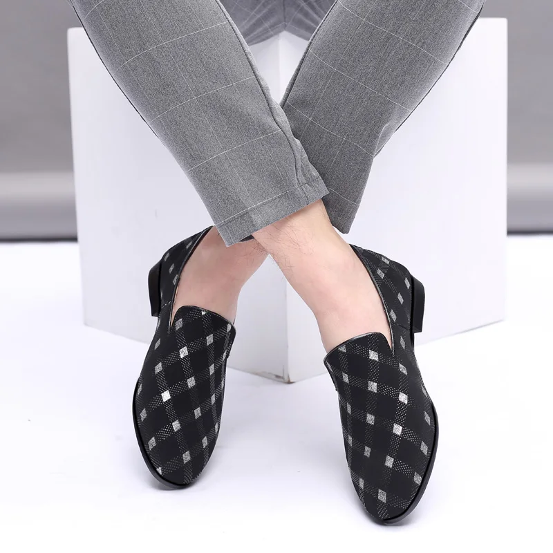 

OSCO 2019 New Big Size Men's Loafers Slip on Men Leather Shoes Luxury Casual Fashion Trend Brand Men's Shoes Wedding Shoes