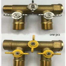 G1/2-дюймового медного шарового клапана четырехходовой клапан Солнечный Слива заполнить коллектор для клапанов переключающий клапан воды переключатель DN15