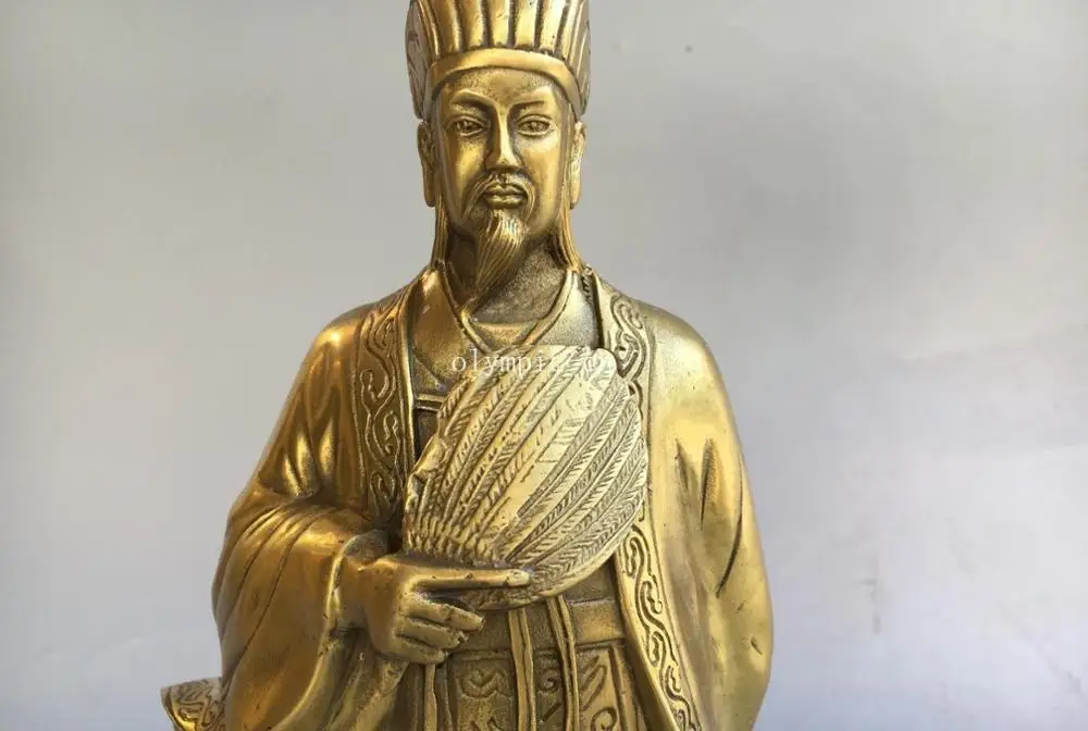1" латунный Китай три царства период statesman и strategist Чжугэ Лян
