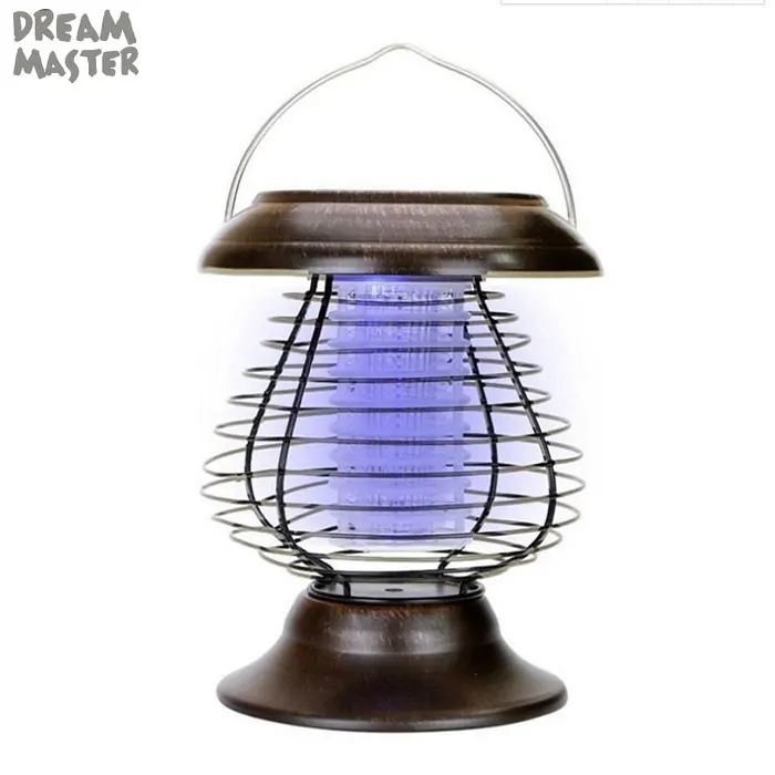 Винтажная портативная солнечная антимоскитная лампа для кемпинга на открытом воздухе против комаров насекомых, солнечная ловушка для мух, легкий репеллент