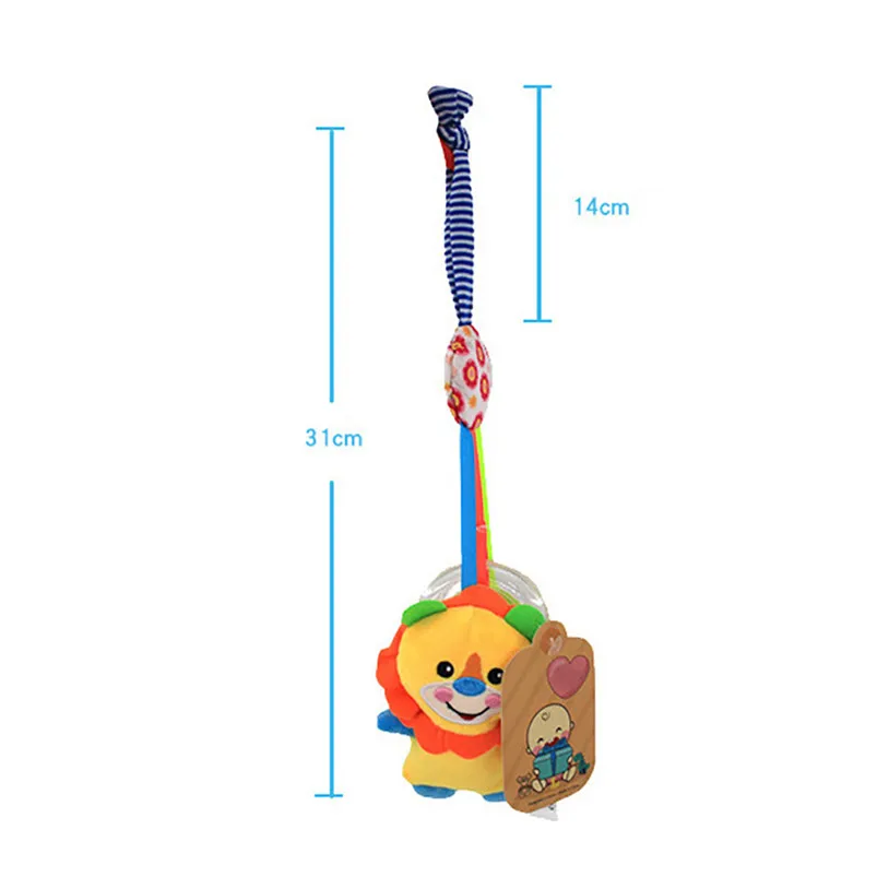 Kawaii Kid Baby спиральная детская коляска животное моделирование с прорезывателем развивающая мягкая игрушка кукла милая для ребенка погремушки 30MY13