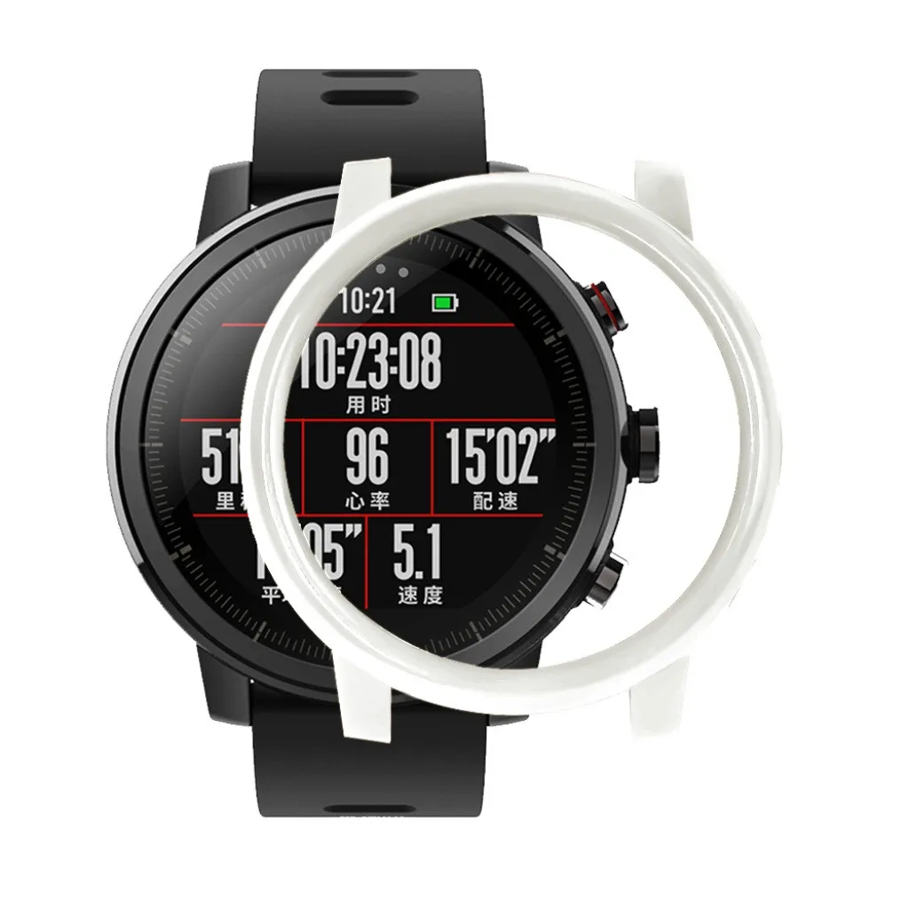 Чехол для ПК для Xiaomi/Huami/AMAZFIT 2/2S часы Stratos с защитой экрана smartwatch Носимых устройств relogios