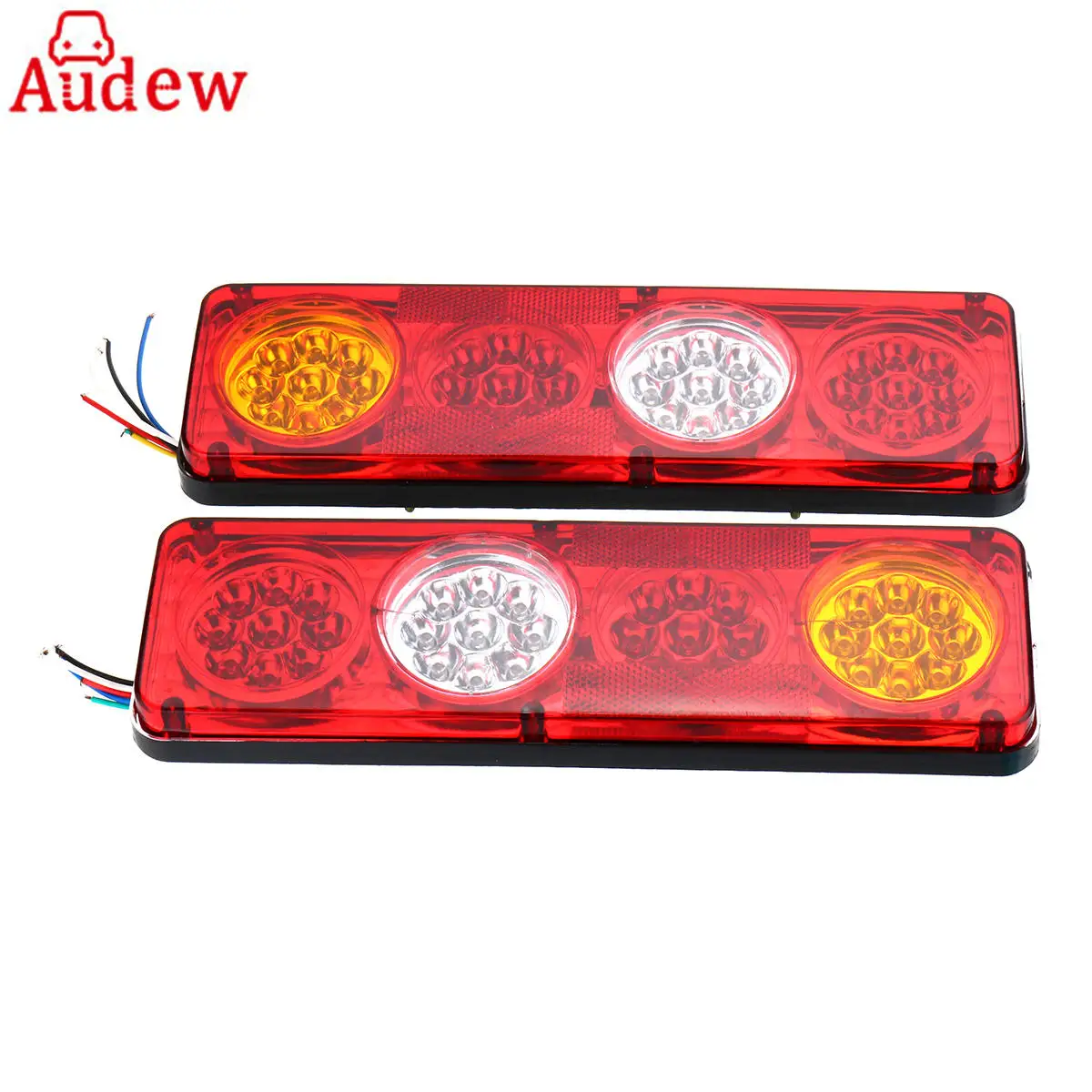 2pcs LED Waterproof Car Rear Tail Lights font b Lamp b font Brake Stop Light for