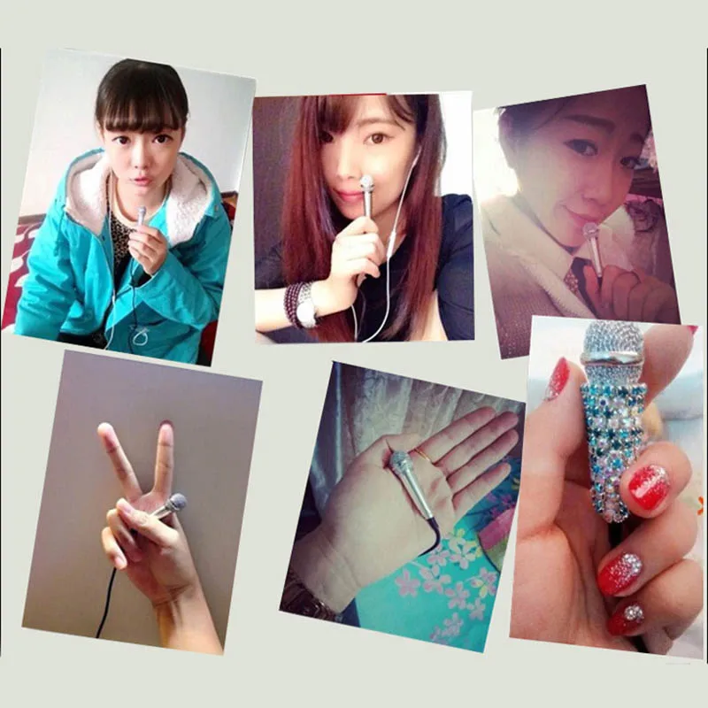 

Mini Karaoke Condenser Wired 3.5mm Stereo Microphone Mic For Android Mobile Phone Dropshipping