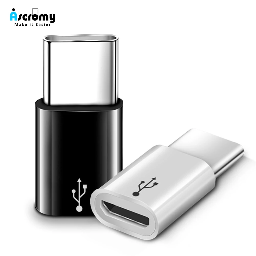 Кабель адаптер Ascromy Micro USB Type C для Xiaomi Huawei Mate 20 Lite Samsung Galaxy S9 S8 Plus Note 9