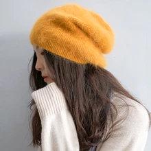 Новинка, женская зимняя шапка, женская и мужская шапка, милая плюшевая норковая кашемировая шапка, зимняя шапка Camauro, Корейская толстая, Z362