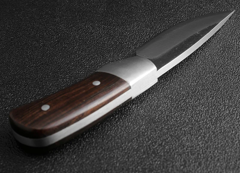 Охотничий нож из высокоуглеродистой стали ручной работы, кованый нож с фиксированным лезвием, походный тактический нож для выживания с черной ручкой, инструмент для повседневного использования