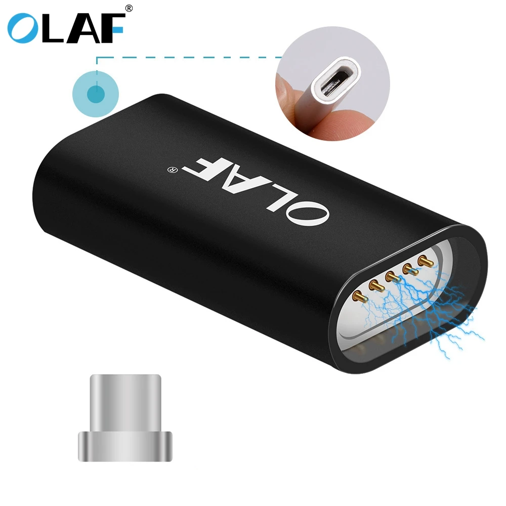 

OLAF Magnetic Adapter Micro USB For Type C & Micro USB Plug For Samsung Galaxy S9 Plus Type-C Android Phone Magnet USB Connector