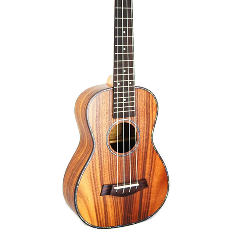 Концертная Гавайская гитара 23 акустическая маленькая гитара 4 струны KOA сладкий Acacia Uke палисандр гриф электрическая укулеле с пикап экв - Цвет: only ukulele