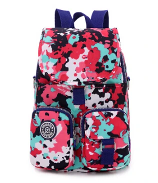 Новинка, женские водонепроницаемые нейлоновые рюкзаки для девушек-подростков, женская сумка через плечо, повседневные школьные дорожные сумки, mochila feminina - Цвет: color 14