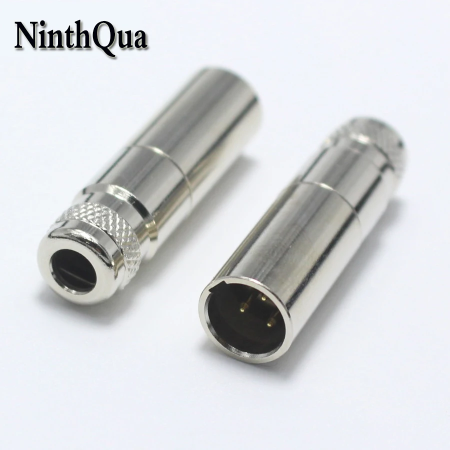 1pcs Mini XLR Male Plug with 3 Pin Small XLR 3P Audio Metal Microphone Connector MIC Adapter for OD5mm Cable