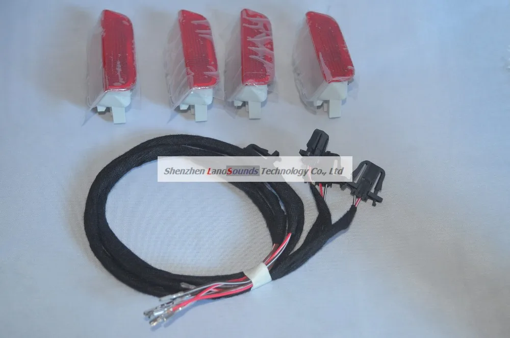 OEM дверной светильник ная лампа с жгутом проводов для VW Golf 5 6 Jetta MK5 MK6 Passat B6 CC Tiguan 3AD
