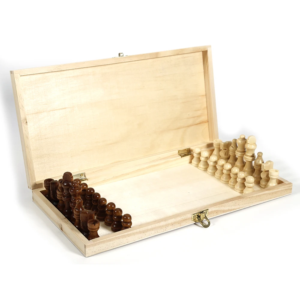 3-International-Checkers-Magnetic-Folding-Chess-Board-High-Quality-Wood-Grain-Game-English-Version