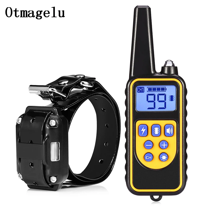 880 Electric Dog Training Collars Waterproof Rechargeable Dog Collar With 800m Remote Control Receiver Pet Training Collars3