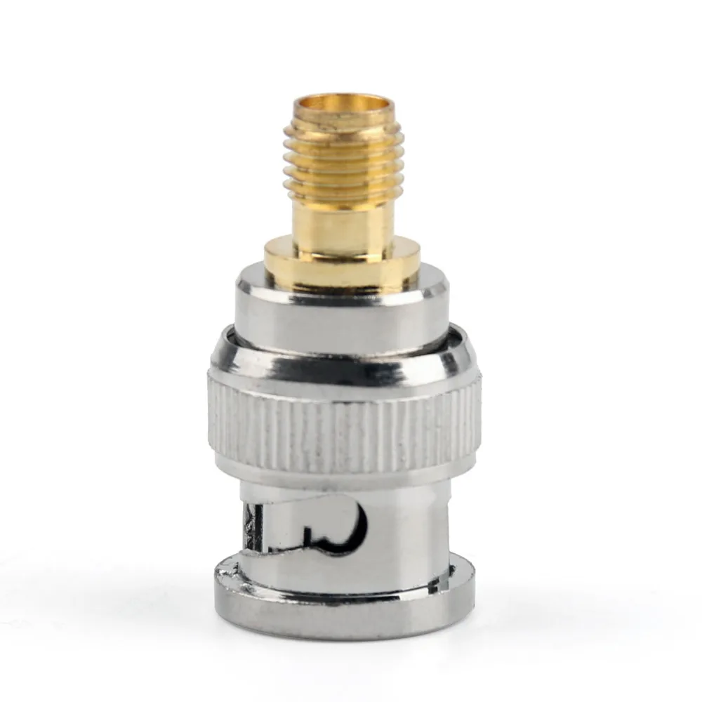 

Areyourshop Adapter BNC Plug Jack Male To SMA Female Jack RF Connector Straight 50ohm High Quality Connector for Wire Cable