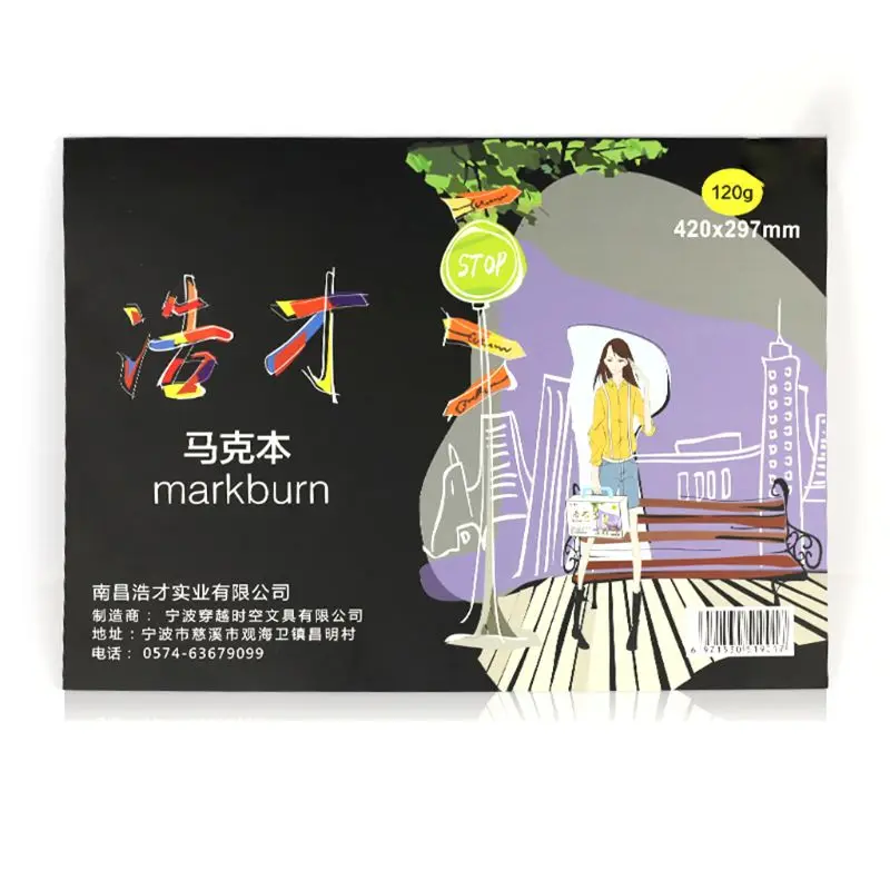 

A3/A4/B5 Drawing Paper Pad Notebook Sketch Book for Marker Art Paiting Diary Student Gifts 30 Sheets