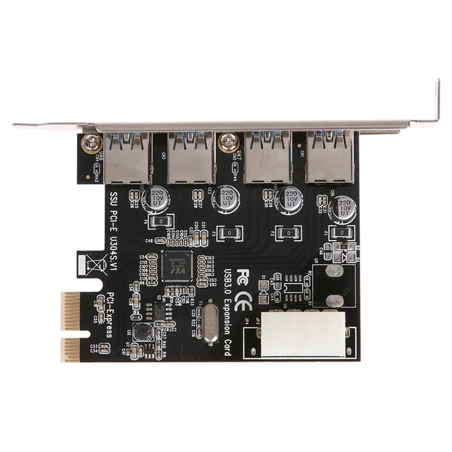 Extraordinary Offers 4 ports PCI-E to USB3.0 Computer Expansion Card USB3.0 Expansion Card 4Pin IDE Connector Extraordinary Offers 4 ports PCI-E to USB3.0 Computer Expansion Card USB3.0 Expansion Card 4Pin IDE Connector