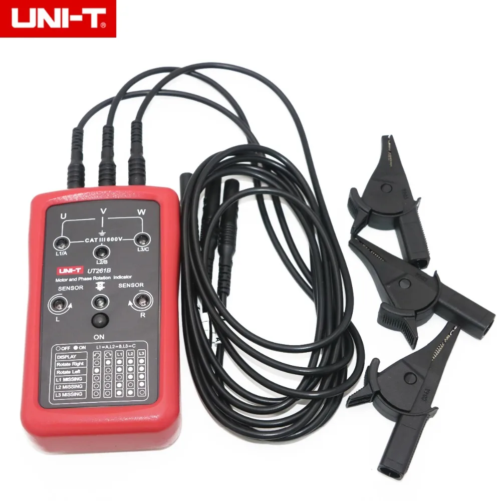 UNI T UT261A/UT261B индикатор вращения двигателя с фазовой последовательностью