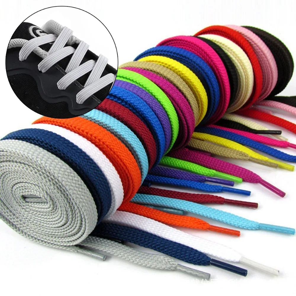 

1Pair 120cm Flat Colored Bootlace No Wax Shoelace for Unisex Casual Shoes Sneakers accessories laces